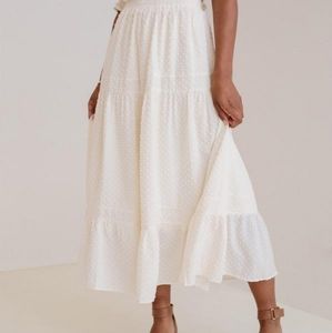 NWT By Together|Dotted Chiffon Maxi Skirt